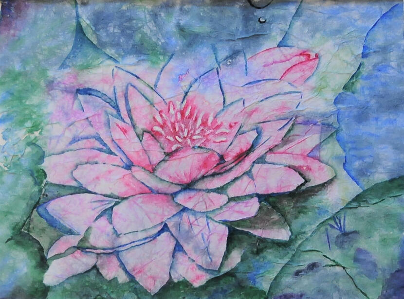 Aquarelle-technique du négatif-Christine Gosselin