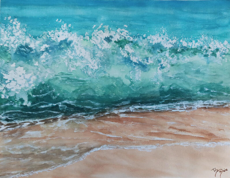 Aquarelle techiques mixtes-Guylaine Leblanc