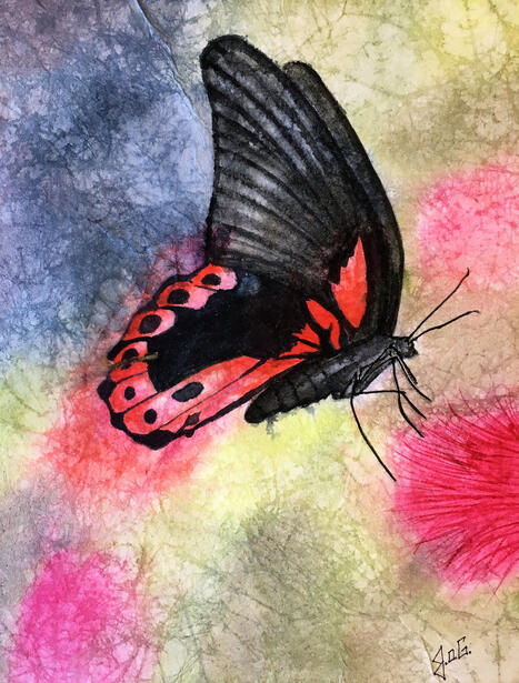 Aquarelle réalisée par Eve-Marie Beaudoin